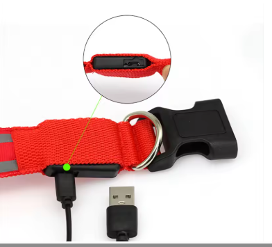 Collar LED Recargable para Perros