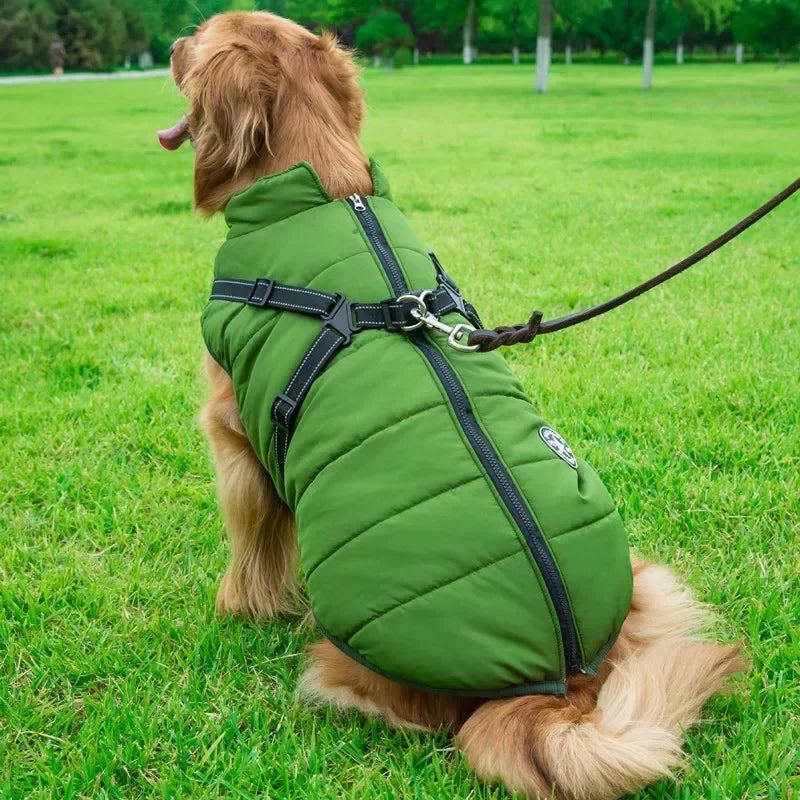 Abrigo Impermeable para Perros con Arnés