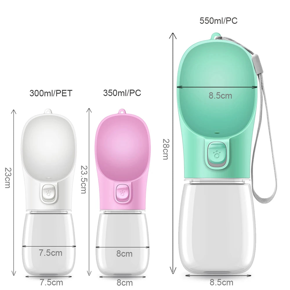 Portable Leak-Proof Pet Water Bottle – RAFARO™ Travel Feeder