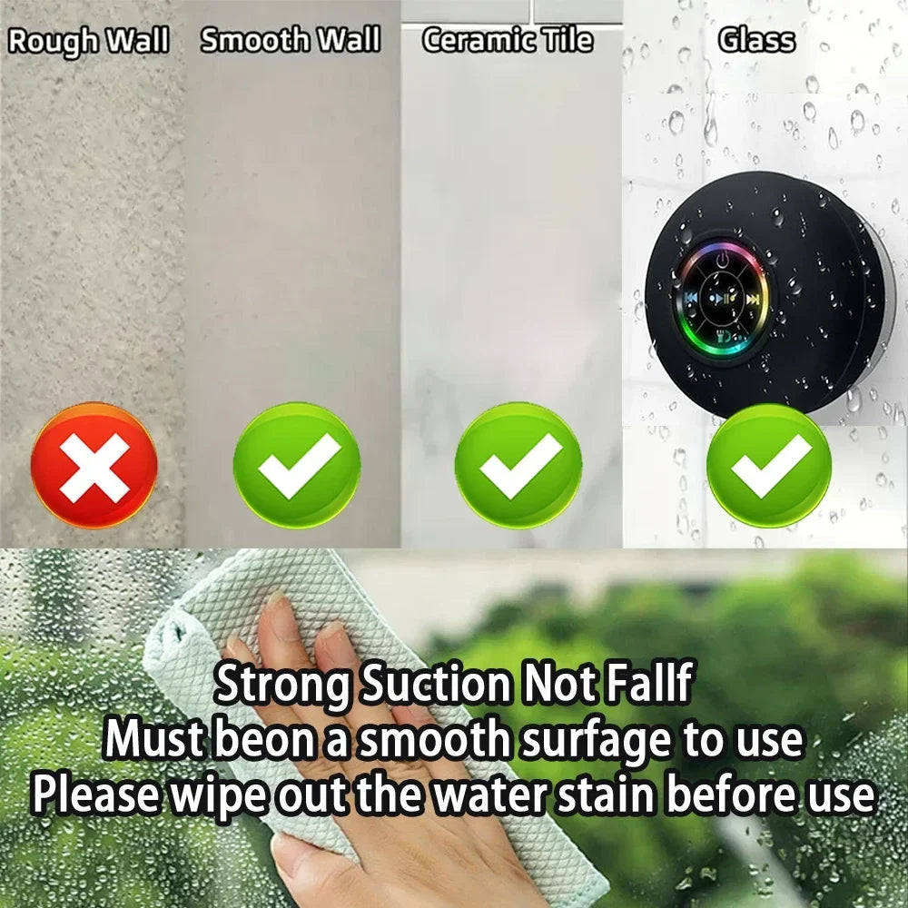 Bocina Bluetooth Impermeable para Ducha