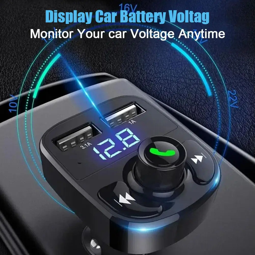 Transmisor FM Bluetooth con Cargador USB