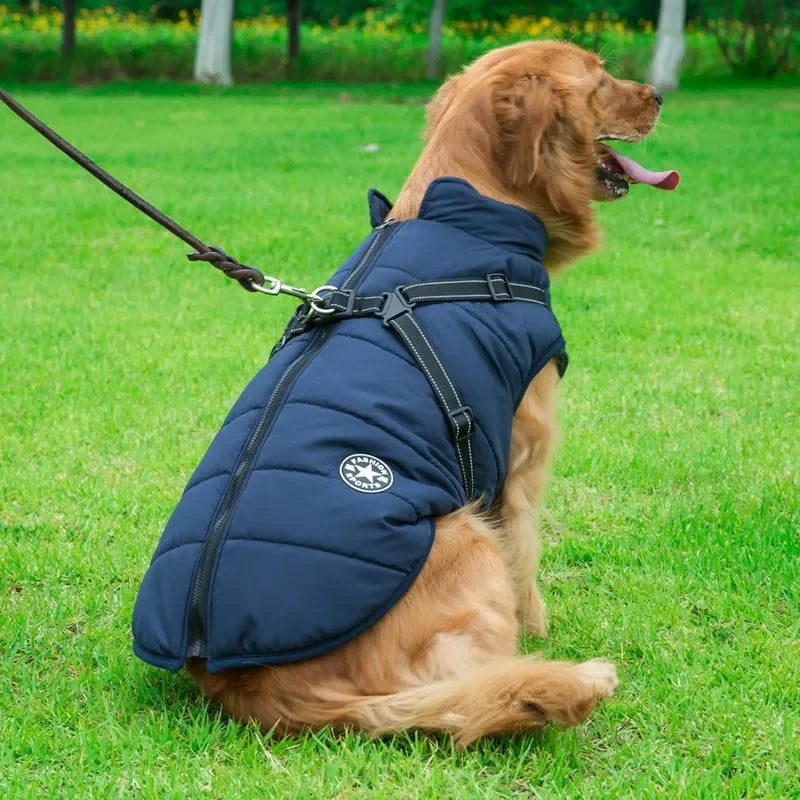 Abrigo Impermeable para Perros con Arnés