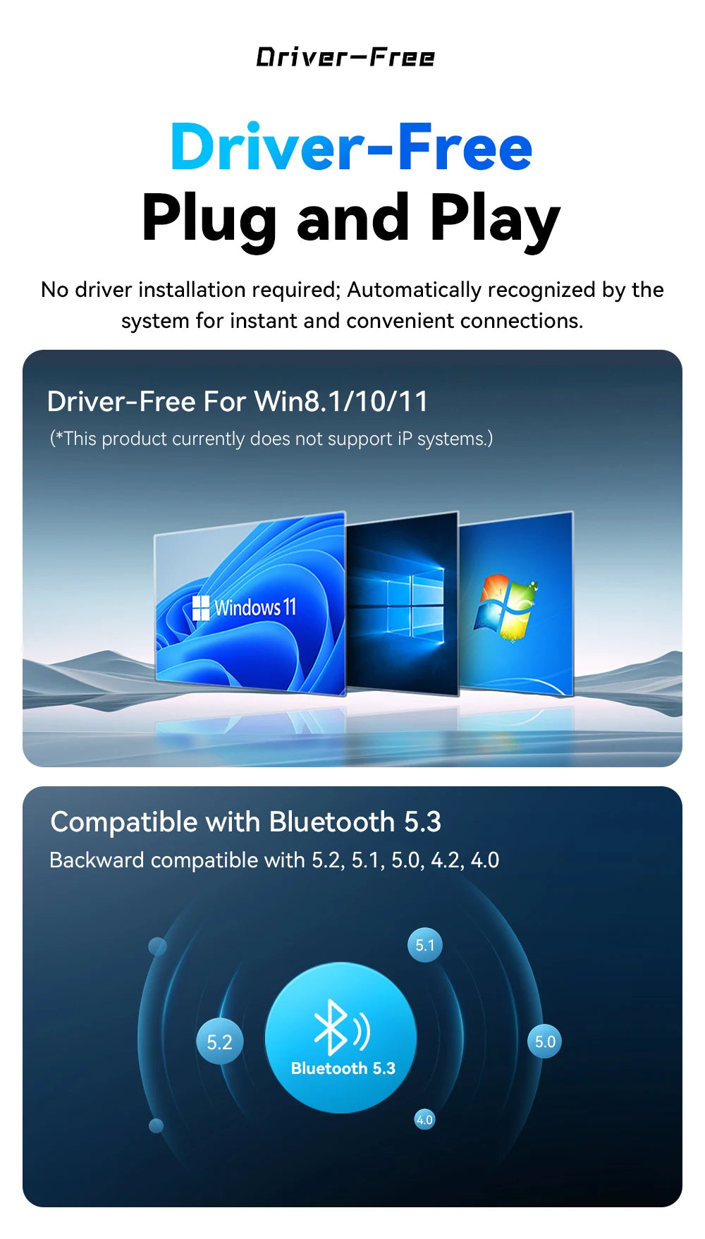 Adaptador Bluetooth 5.3 USB