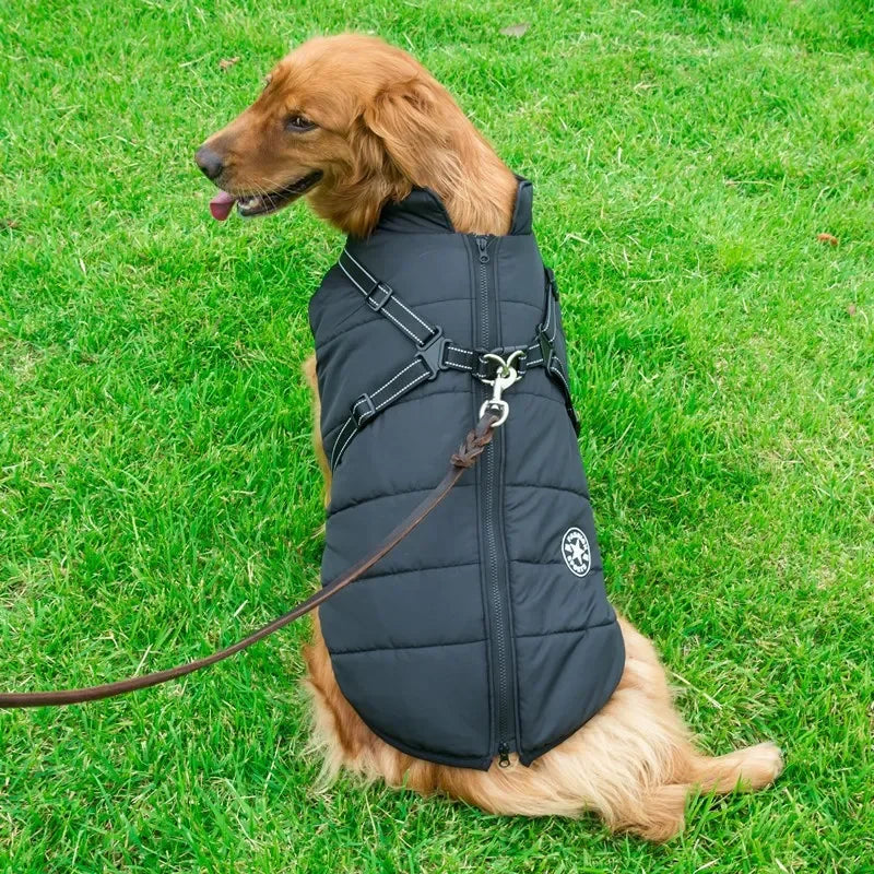 Abrigo Impermeable para Perros con Arnés