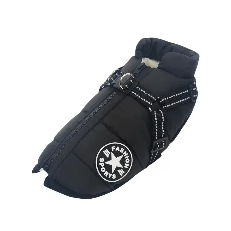 Abrigo Impermeable para Perros con Arnés