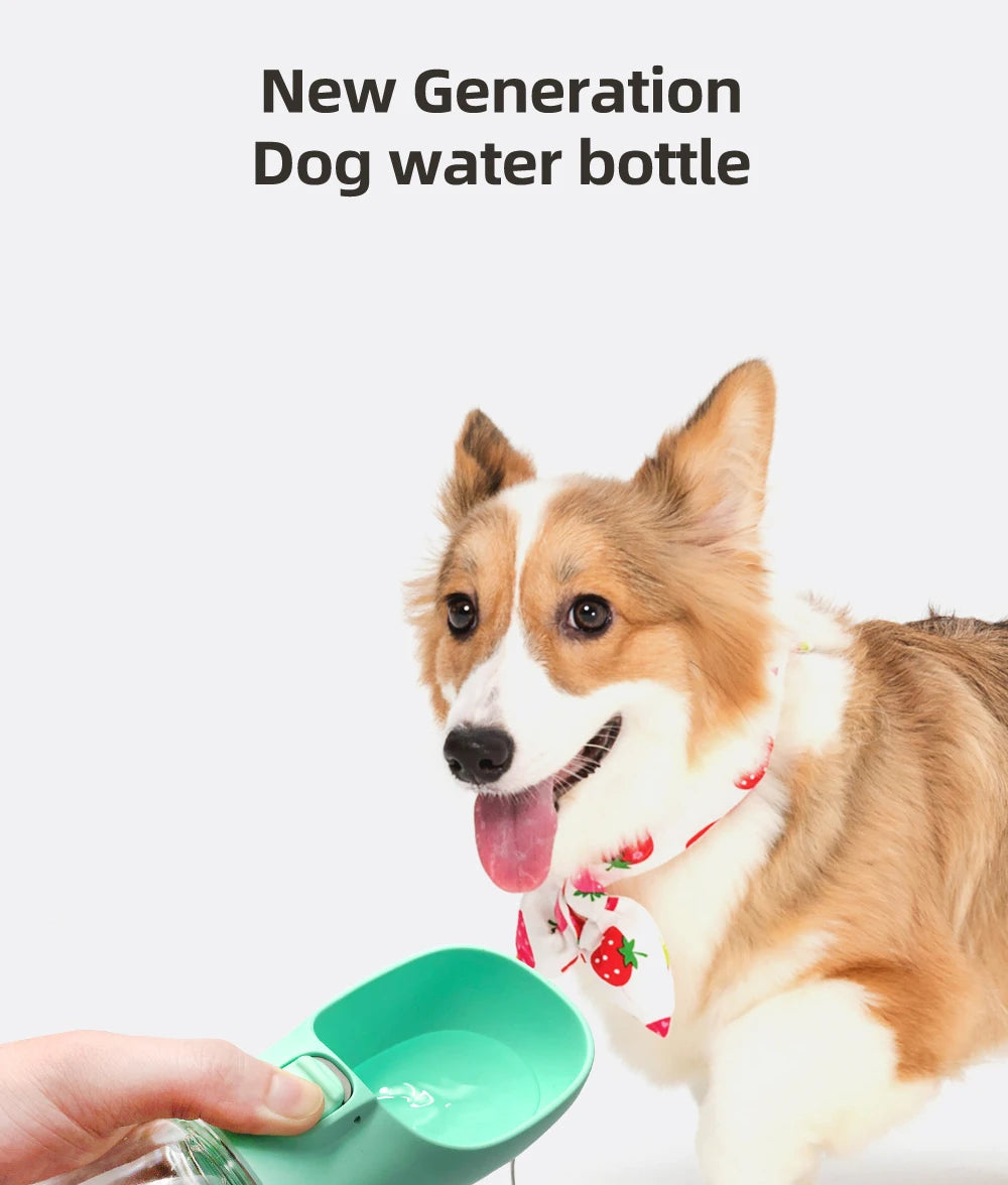 Portable Leak-Proof Pet Water Bottle – RAFARO™ Travel Feeder