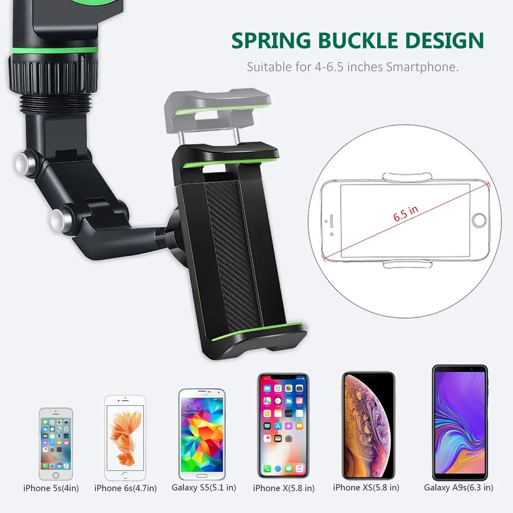 Soporte de Teléfono para Espejo Retrovisor 360°