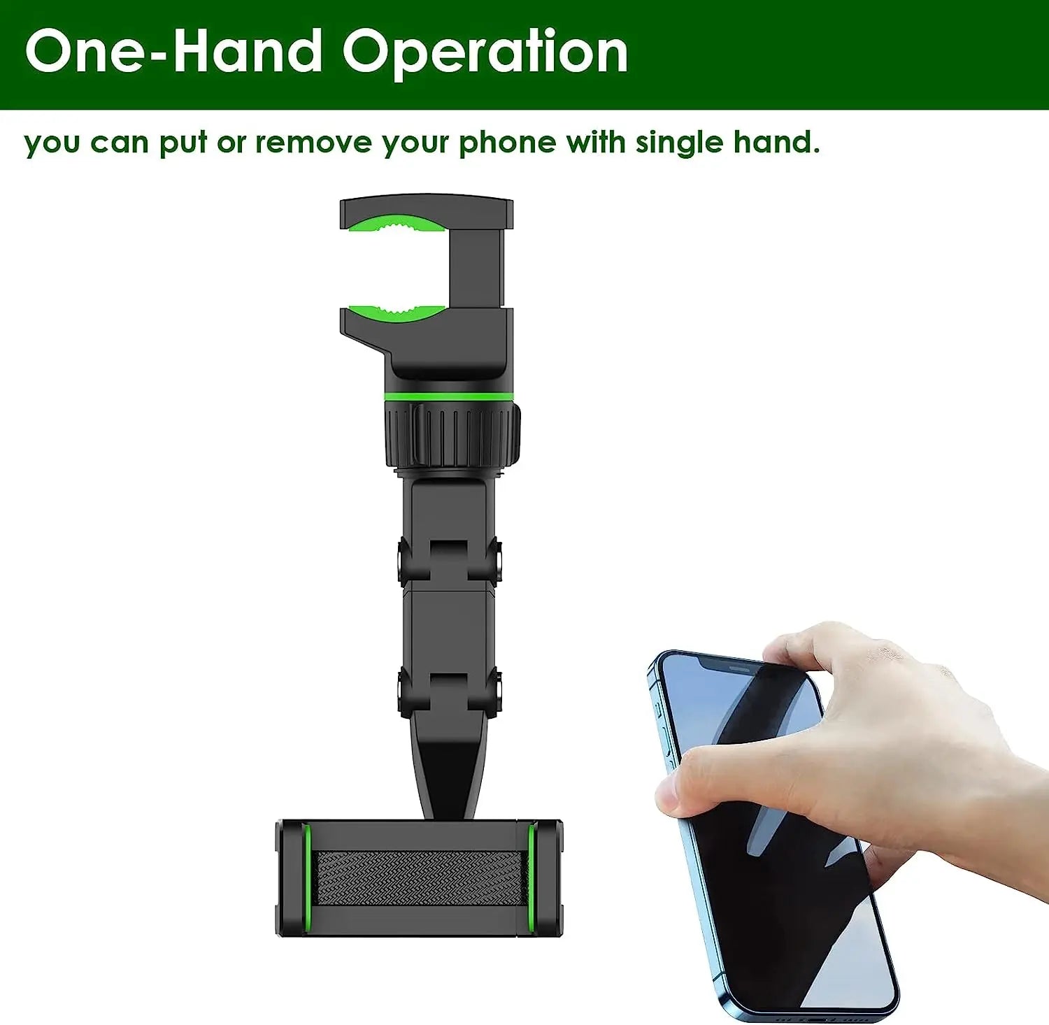 Soporte de Teléfono para Espejo Retrovisor 360°