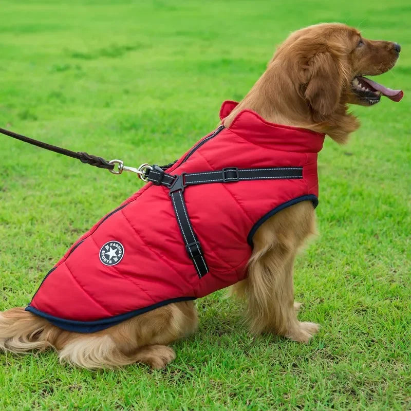 Abrigo Impermeable para Perros con Arnés