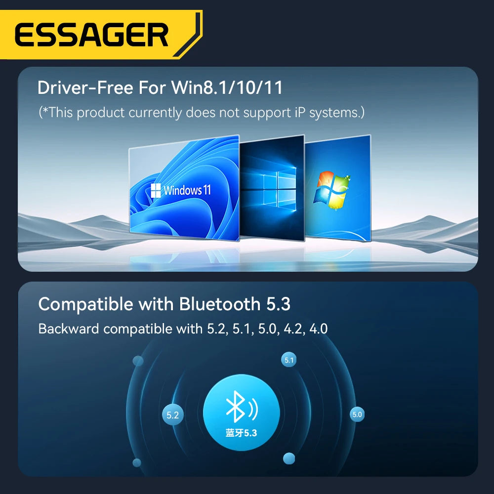 Adaptador Bluetooth 5.3 USB