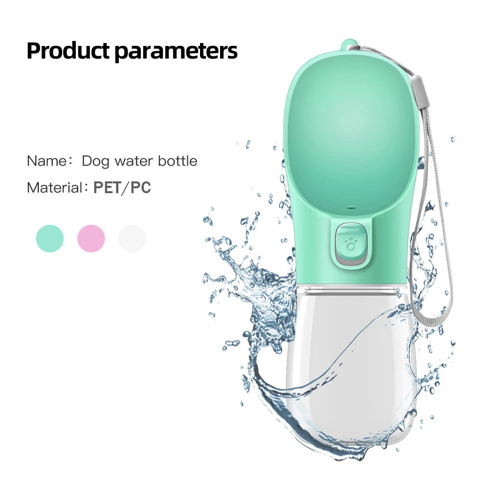 Portable Leak-Proof Pet Water Bottle – RAFARO™ Travel Feeder